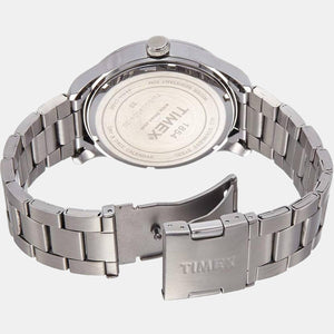 E Class Men Quartz Silver Dial Analog Stainless Steel Watch TWEG14504