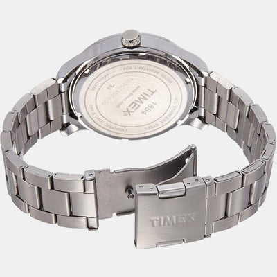 E Class Men Quartz Silver Dial Analog Stainless Steel Watch TWEG14504