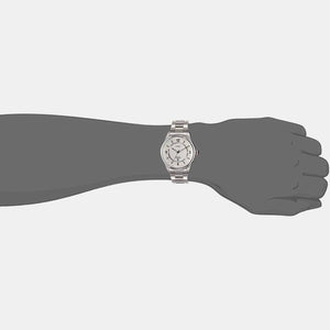E Class Men Quartz Silver Dial Analog Stainless Steel Watch TWEG14504