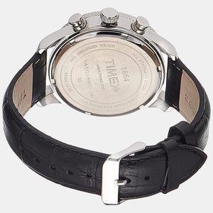 E Class Men Quartz Black Dial Chronograph Leather Watch TWEG14900