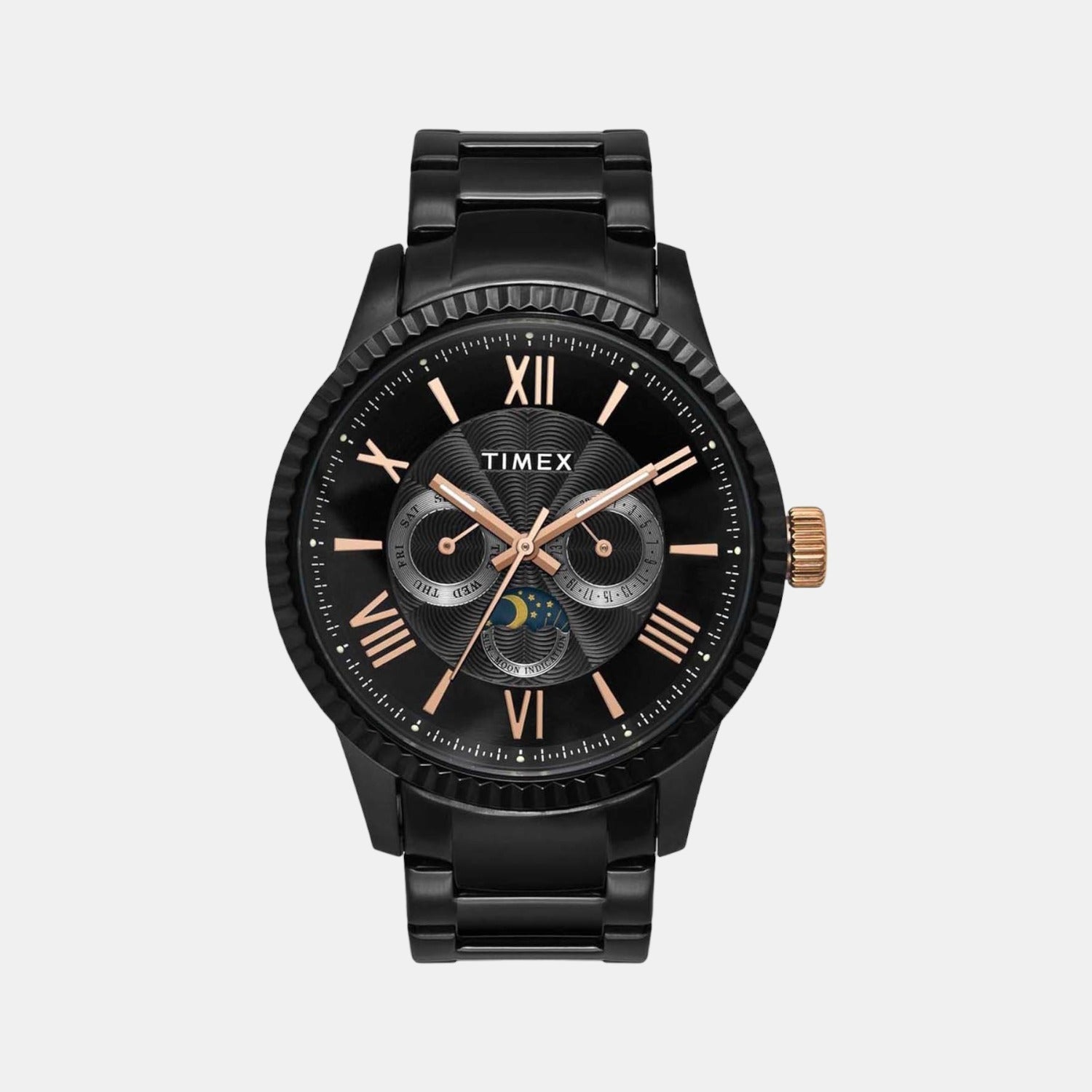 E Class Men Quartz Black Dial Chronograph Stainless Steel Watch TWEG15111