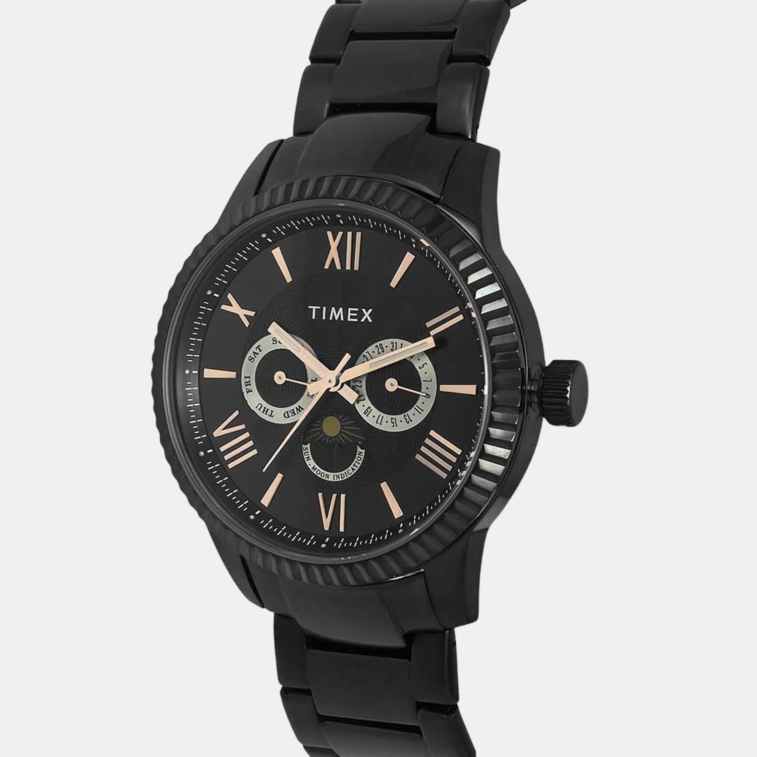 E Class Men Quartz Black Dial Chronograph Stainless Steel Watch TWEG15111