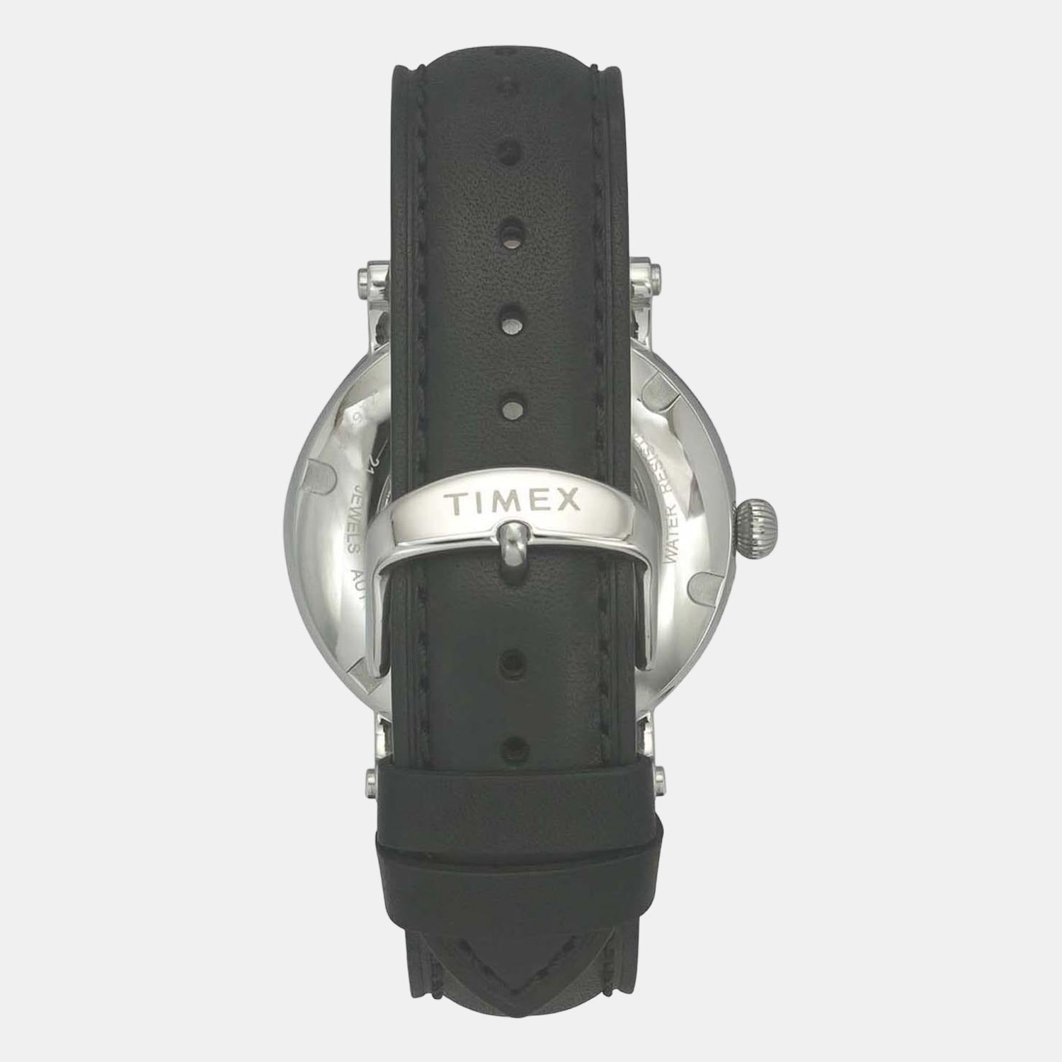 E Class Men Automatic Black Dial Analog Leather Watch TWEG16716