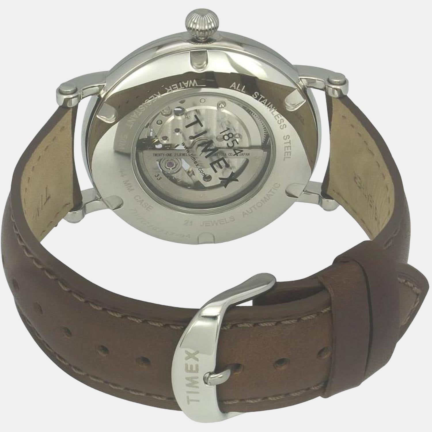E Class Men Automatic Green Dial Analog Leather Watch TWEG16717
