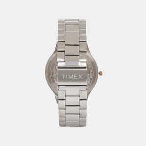 Fashion Men Quartz Brown Dial Analog Stainless Steel Watch TWEG16906