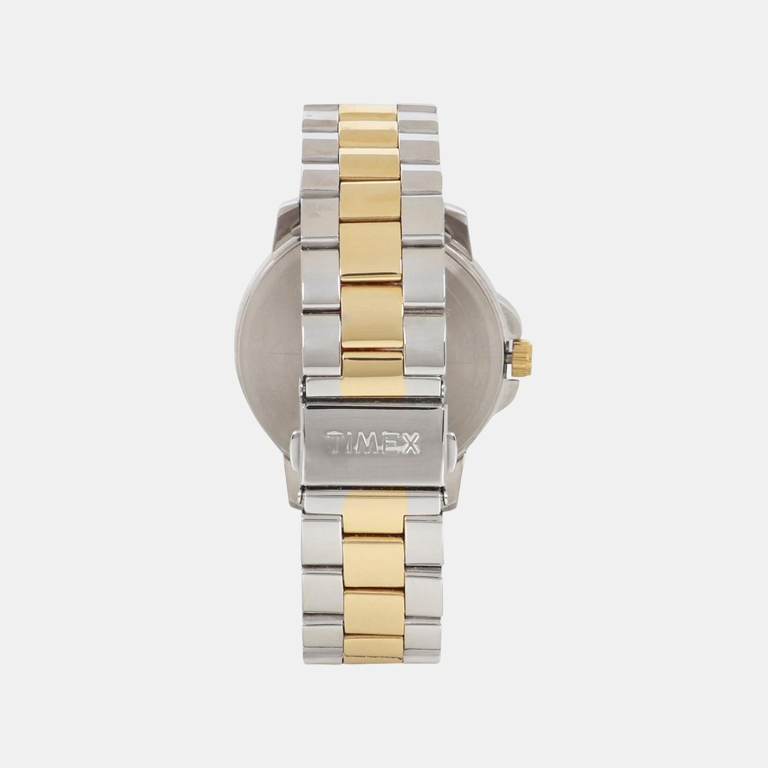 Fashion Men Quartz Silver Dial Analog Stainless Steel Watch TWEG17204
