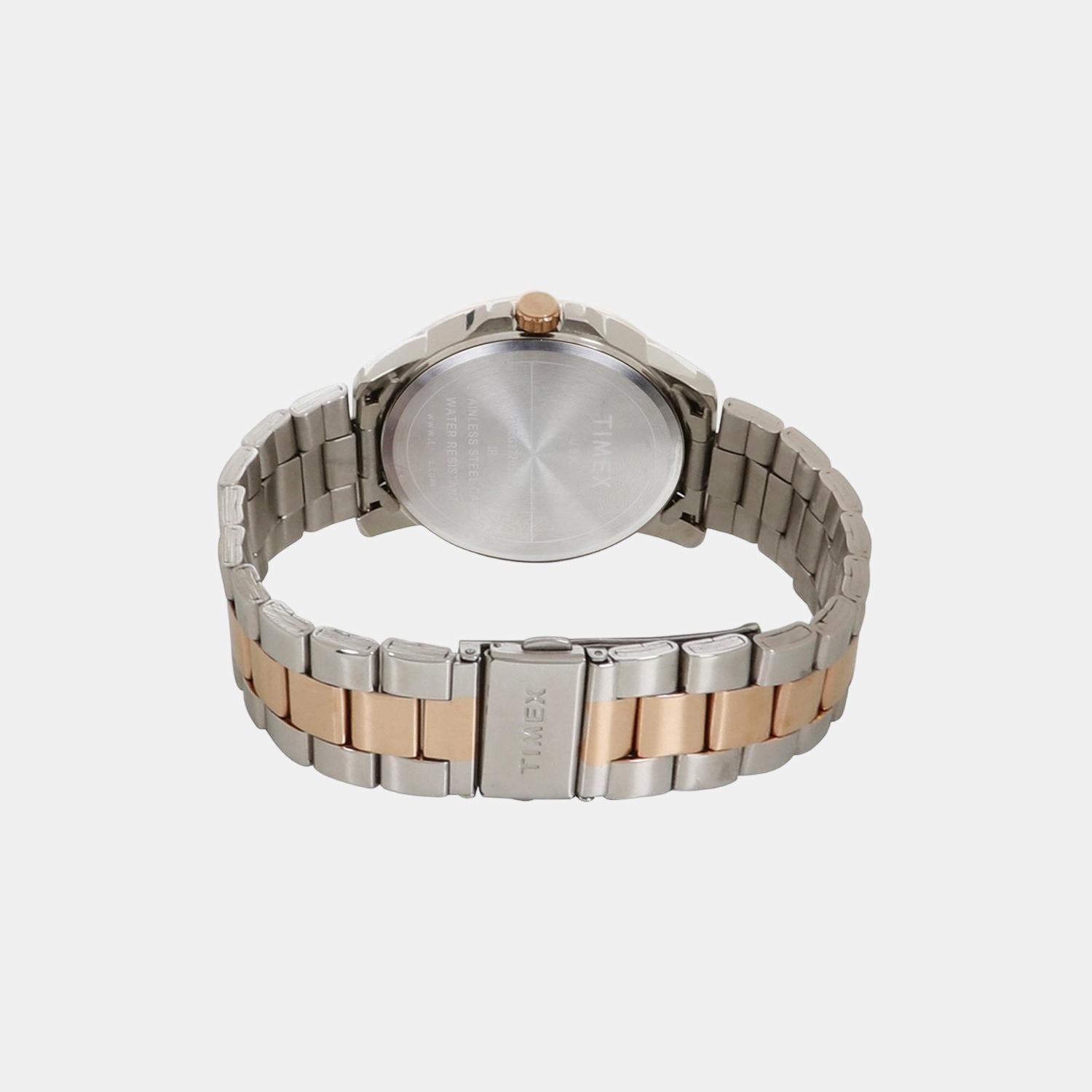 Fashion Men Quartz Silver Dial Analog Stainless Steel Watch TWEG17205