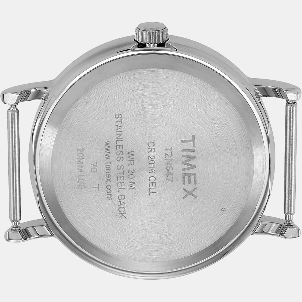 Fashion Men Quartz Blue Dial Analog Stainless Steel Watch TWEG17214