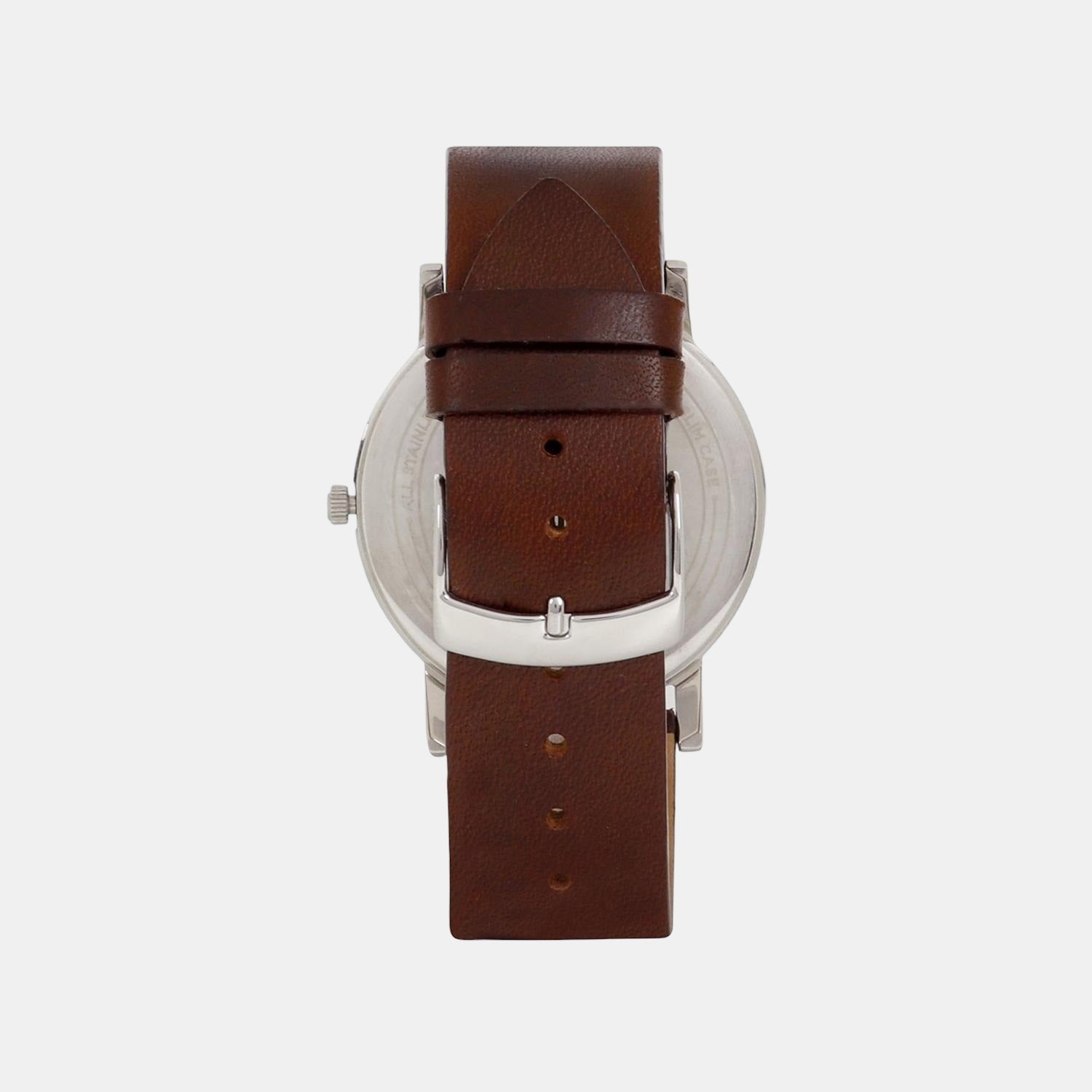 Empera Men Quartz Silver Dial Analog Leather Watch TWEG17400