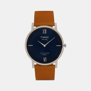 Empera Men Quartz Blue Dial Analog Leather Watch TWEG17401