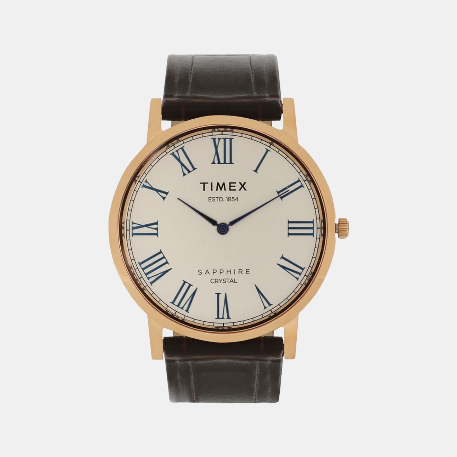Empera Men Quartz Silver Dial Analog Leather Watch TWEG17404