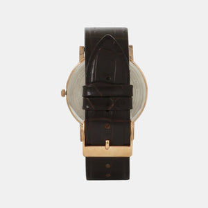 Empera Men Quartz Silver Dial Analog Leather Watch TWEG17404
