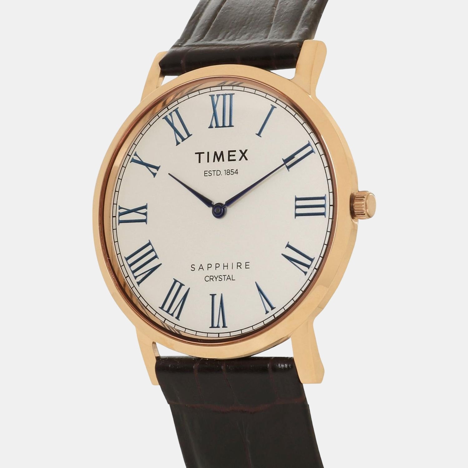 Empera Men Quartz Silver Dial Analog Leather Watch TWEG17404