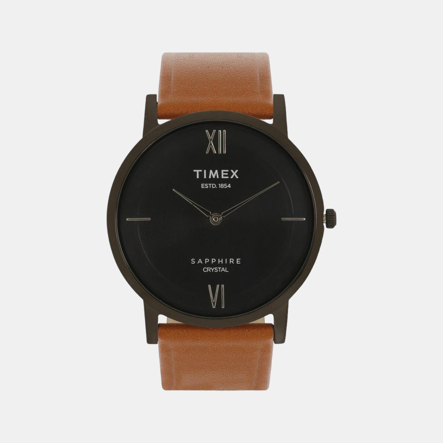 Empera Men Quartz Black Dial Analog Leather Watch TWEG17408