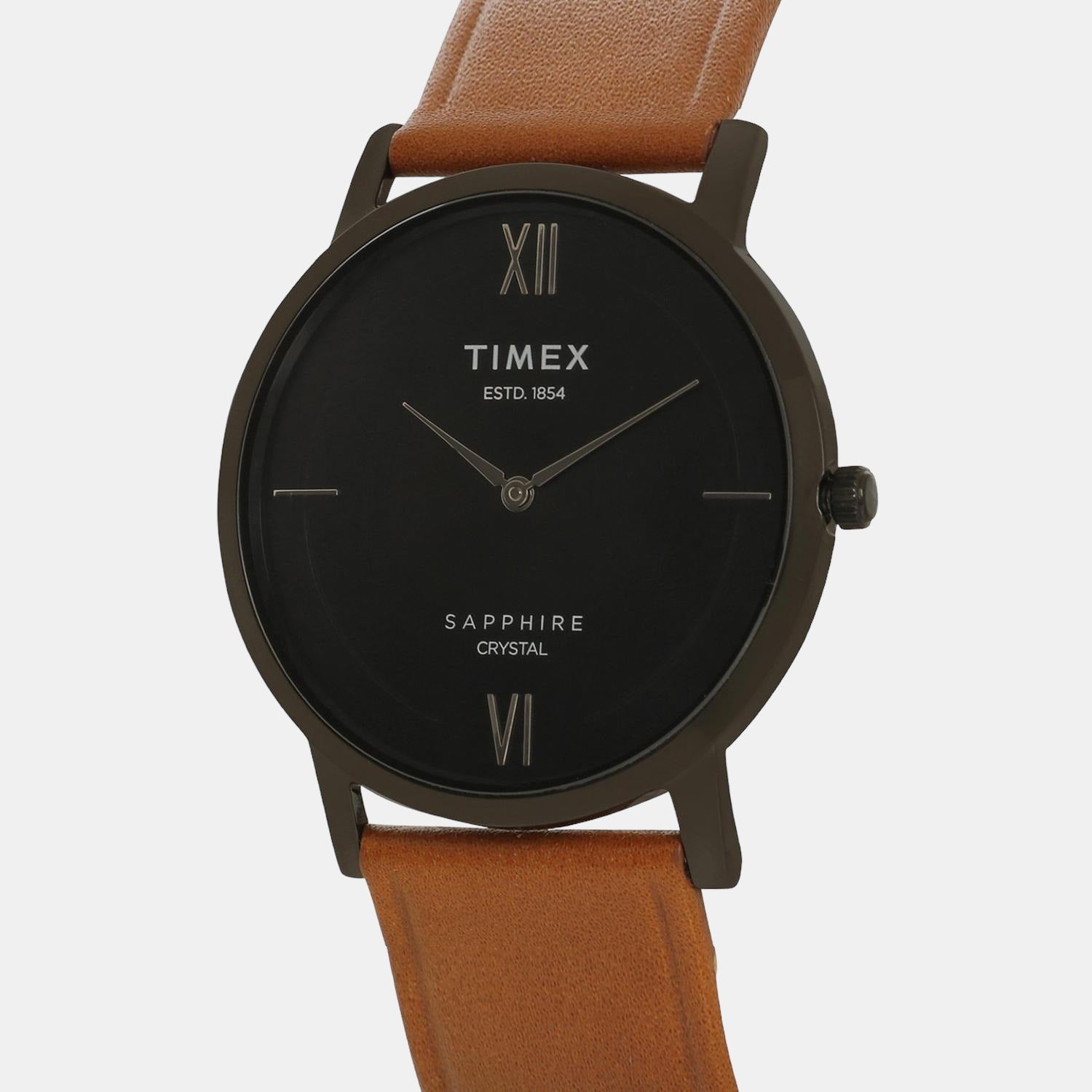 Empera Men Quartz Black Dial Analog Leather Watch TWEG17408