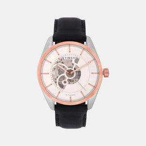 E Class Men Quartz White Dial Analog Leather Watch TWEG17502
