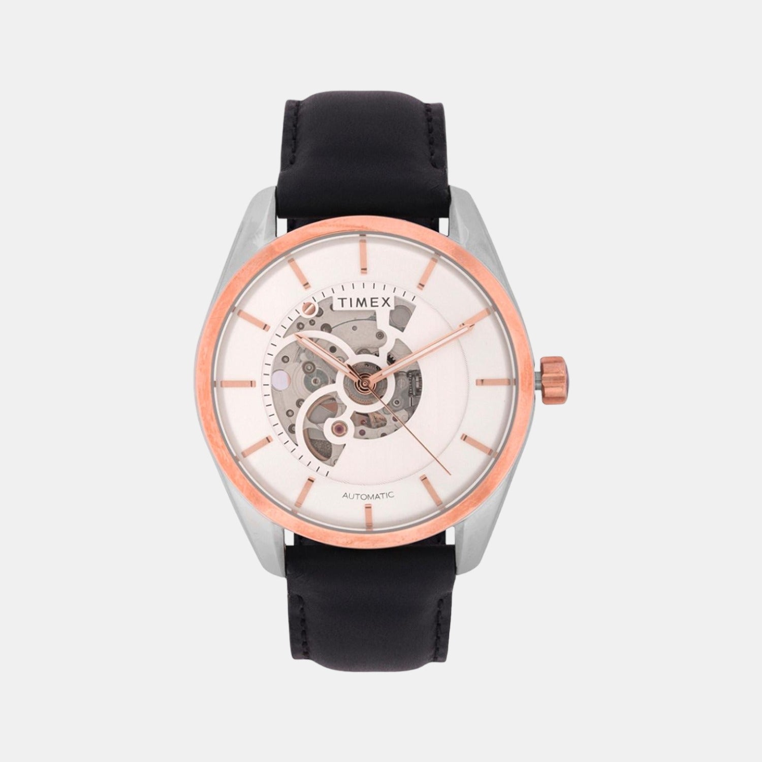E Class Men Quartz White Dial Analog Leather Watch TWEG17502