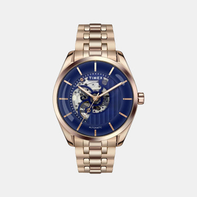 E Class Men Automatic Blue Dial Analog Stainless Steel Watch TWEG17504