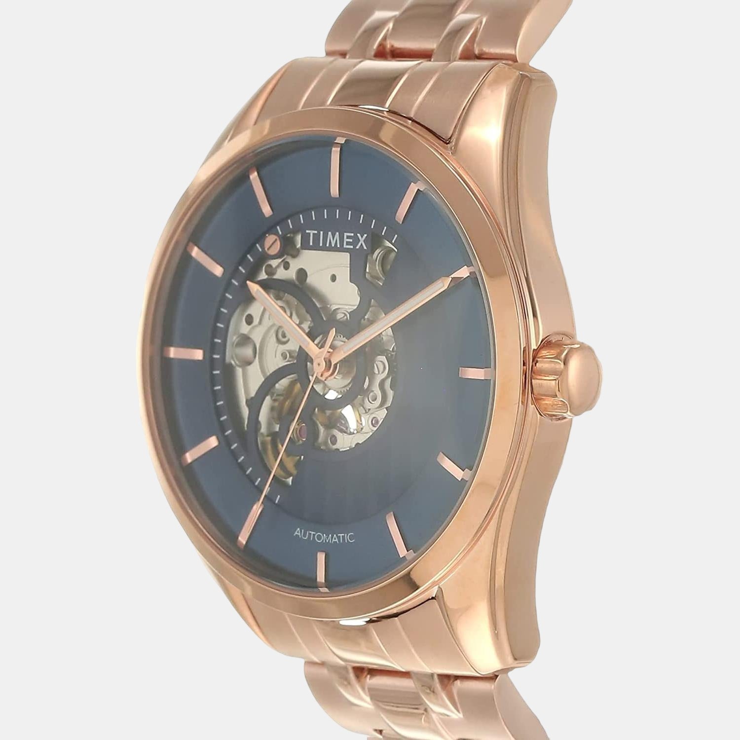 E Class Men Automatic Blue Dial Analog Stainless Steel Watch TWEG17504