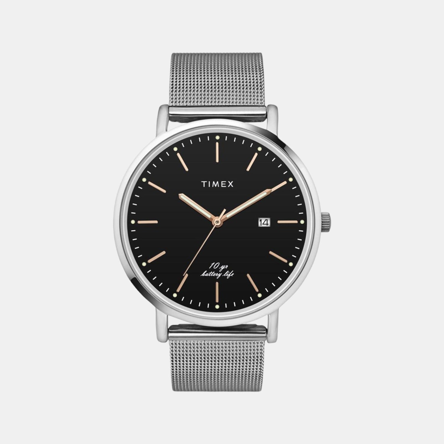 Empera Men Quartz Black Dial Analog Stainless Steel Watch TWEG17707