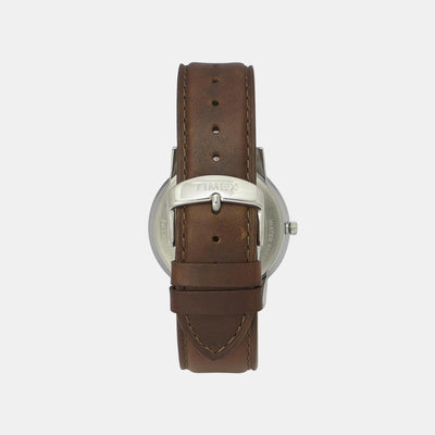 Empera Men Quartz Black Dial Analog Leather Watch TWEG17806