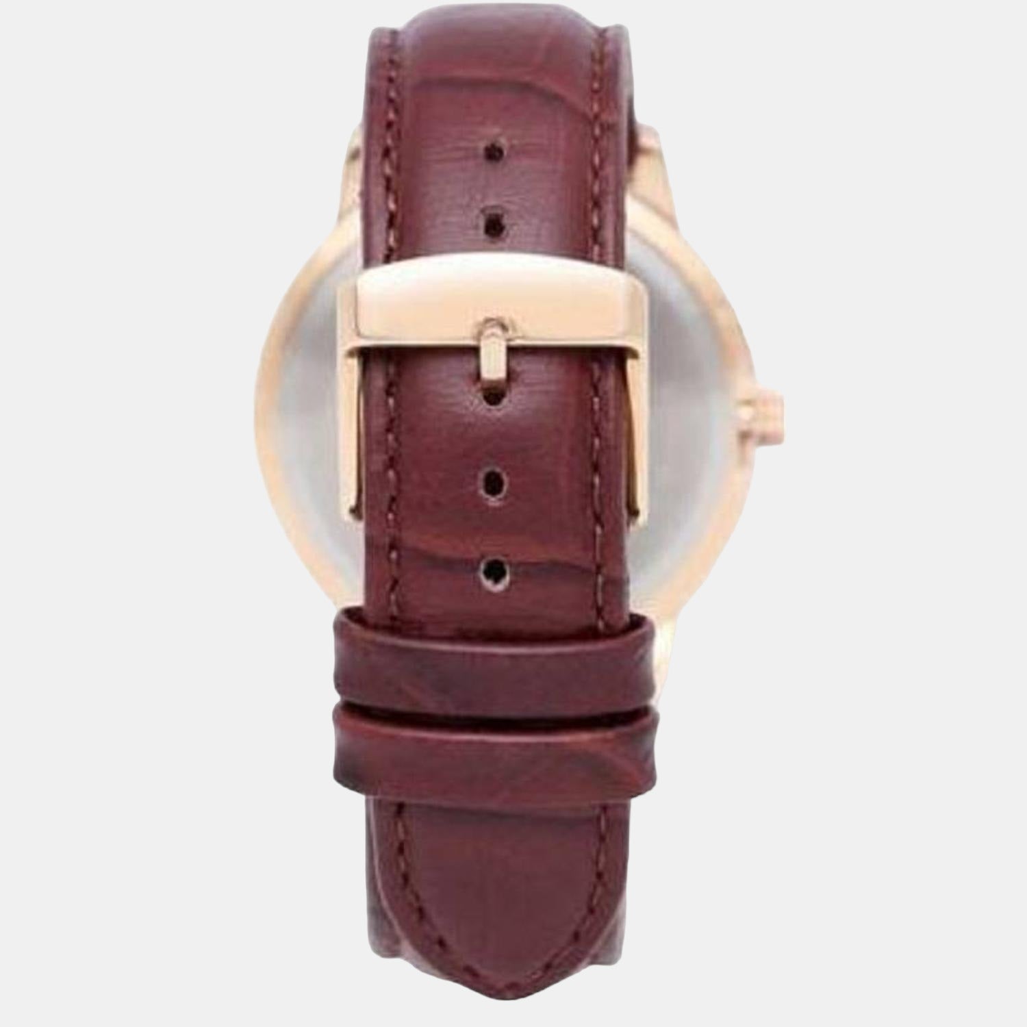 Fashion Men Quartz White Dial Analog Leather Watch TWEG18003