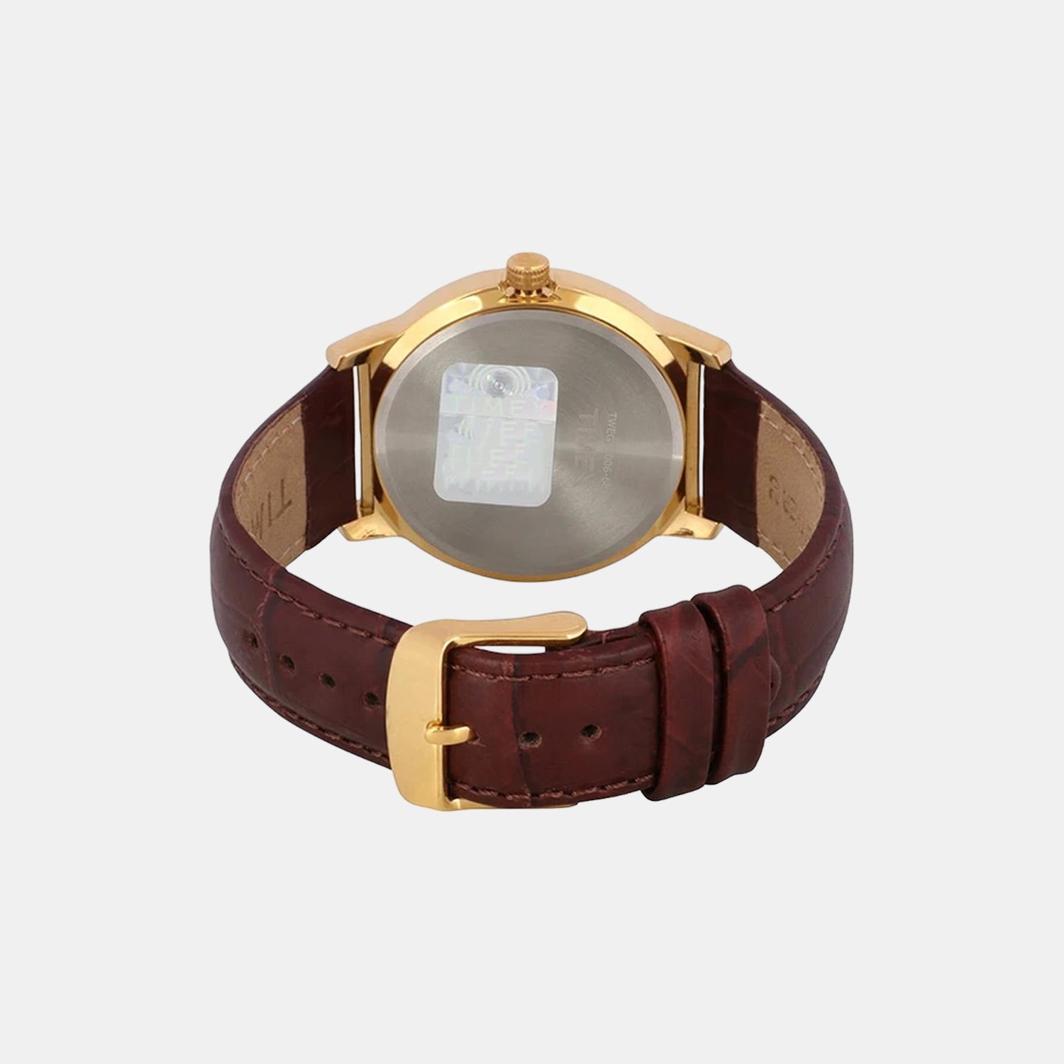 Fashion Men Quartz White Dial Analog Leather Watch TWEG18006