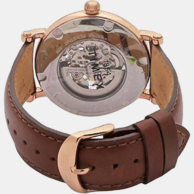 Fashion Men Quartz Blue Dial Analog Leather Watch TWEG18400