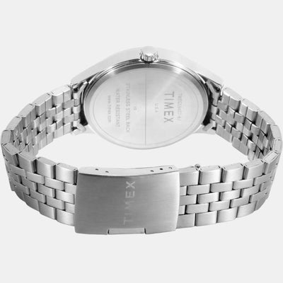Fashion Men Quartz Silver Dial Chronograph Stainless Steel Watch TWEG18407
