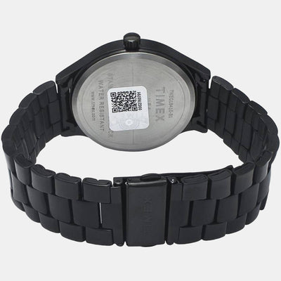 Fashion Men Quartz Black Dial Multi-Function Stainless Steel Watch TWEG18410