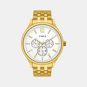 Fashion Men Quartz Silver Dial Chronograph Stainless Steel Watch TWEG18414