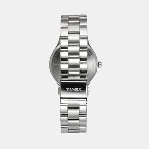 Fashion Men Quartz Yellow Dial Analog Stainless Steel Watch TWEG18428