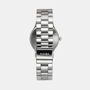Fashion Men Quartz Dark Blue Dial Analog Stainless Steel Watch TWEG18429