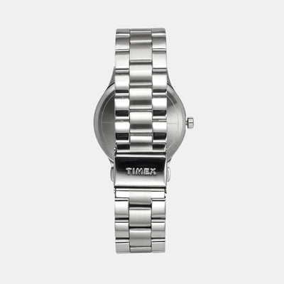 Fashion Men Quartz Red Dial Analog Stainless Steel Watch TWEG18431