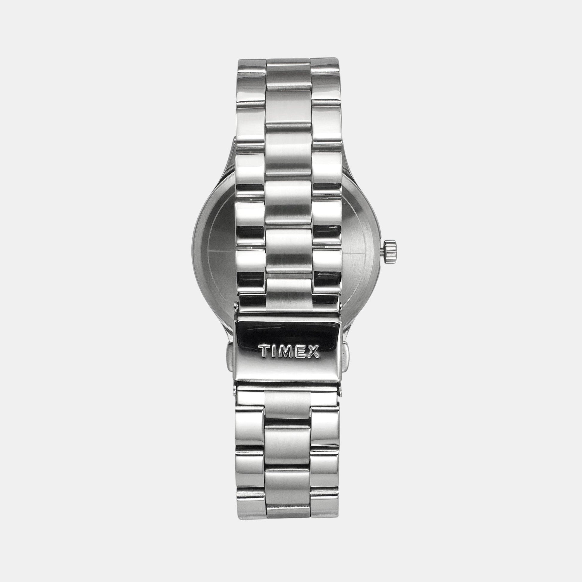 Fashion Men Quartz Red Dial Analog Stainless Steel Watch TWEG18431