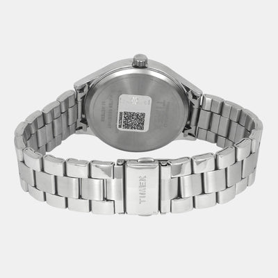 Fashion Men Quartz Green Dial Analog Stainless Steel Watch TWEG18432