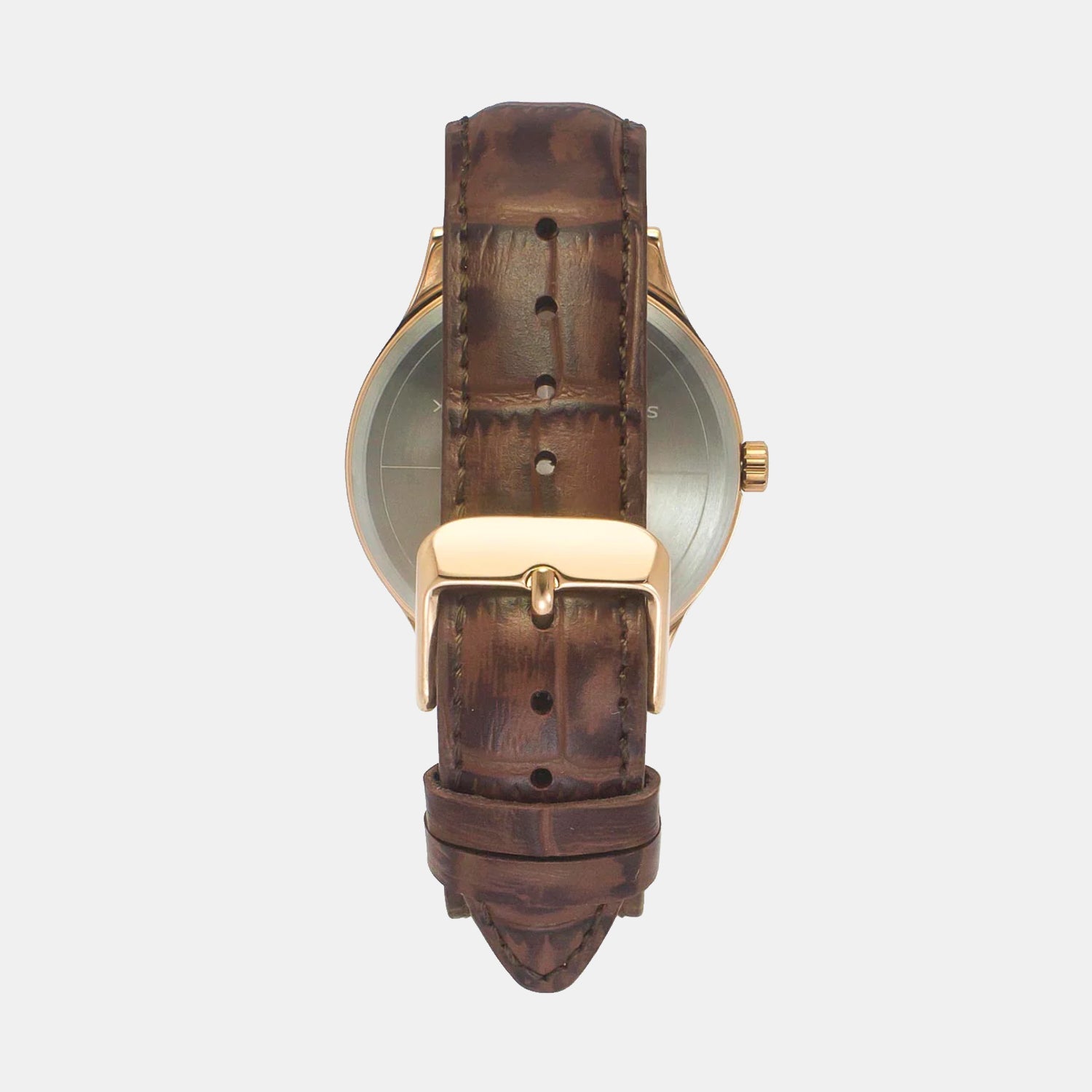 Fashion Men Quartz White Dial Multi-Function Leather Watch TWEG18433