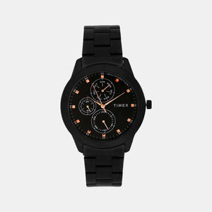 Fashion Men Quartz Black Dial Chronograph Stainless Steel Watch TWEG18502