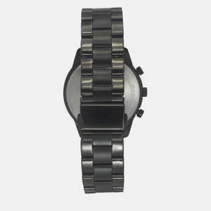 Fashion Men Quartz Black Dial Chronograph Stainless Steel Watch TWEG18518