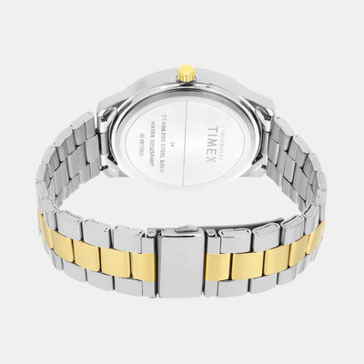 Fashion Men Quartz Silver Dial Multi-Function Stainless Steel Watch TWEG18523