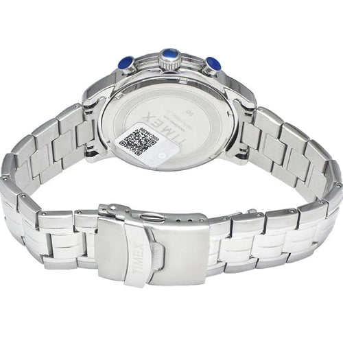 Timex E Class Men's Blue Dial Round Case Chronograph Function Watch 44mm TWEG18600