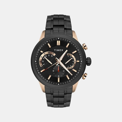 E Class Men Quartz Black Dial Chronograph Stainless Steel Watch TWEG18601