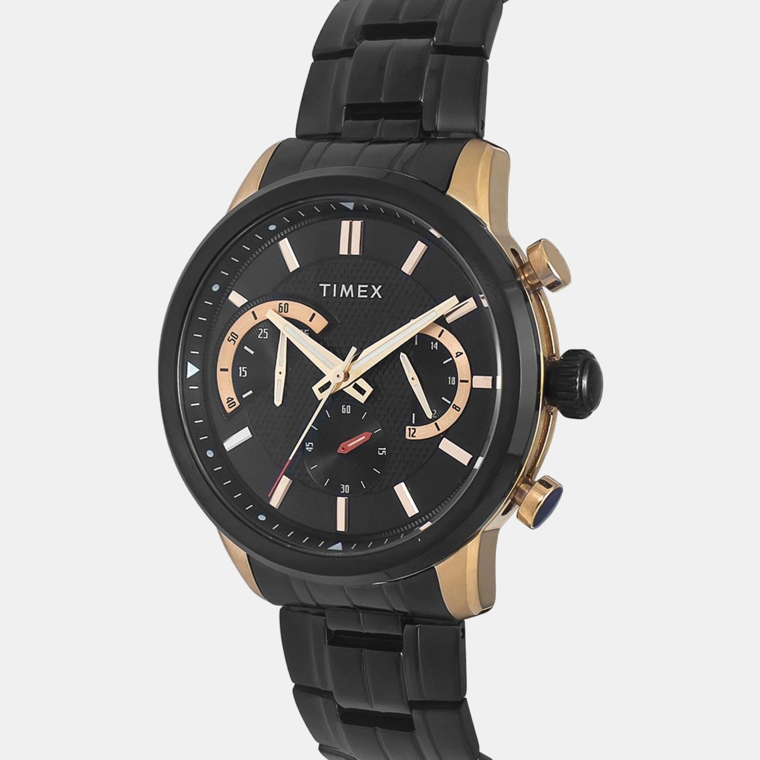 E Class Men Quartz Black Dial Chronograph Stainless Steel Watch TWEG18601