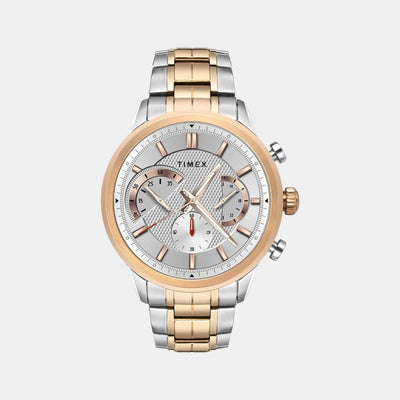 E Class Men Quartz Silver Dial Chronograph Stainless Steel Watch TWEG18602