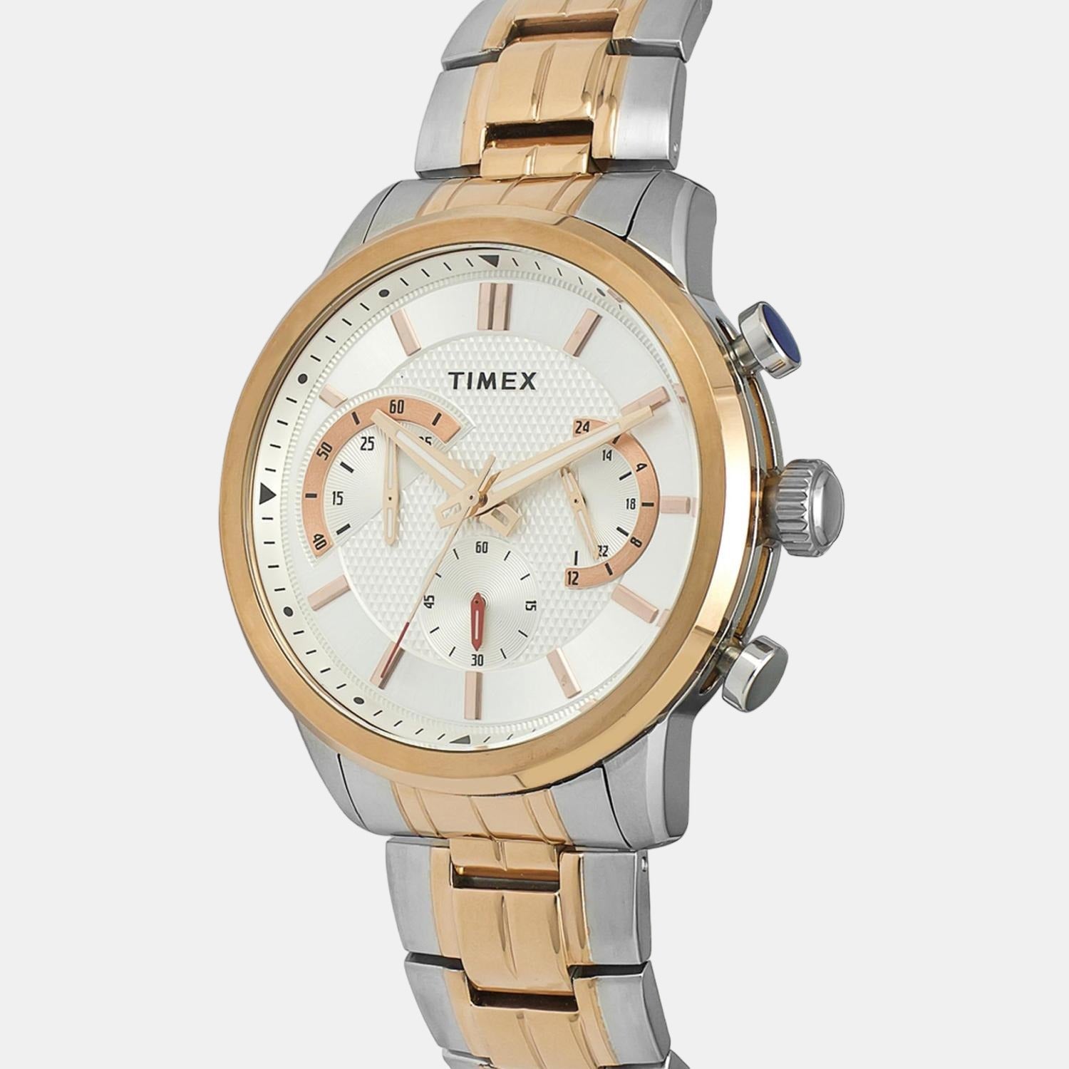 E Class Men Quartz Silver Dial Chronograph Stainless Steel Watch TWEG18602