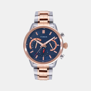 E Class Men Quartz Blue Dial Chronograph Stainless Steel Watch TWEG18604