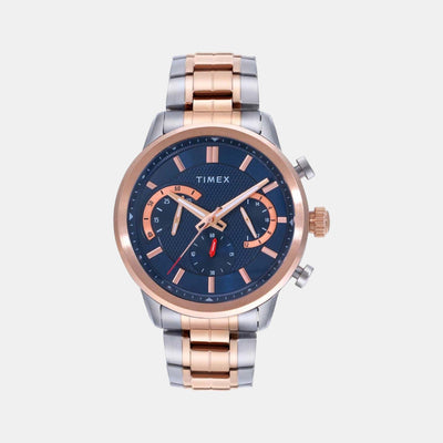 E Class Men Quartz Blue Dial Chronograph Stainless Steel Watch TWEG18604