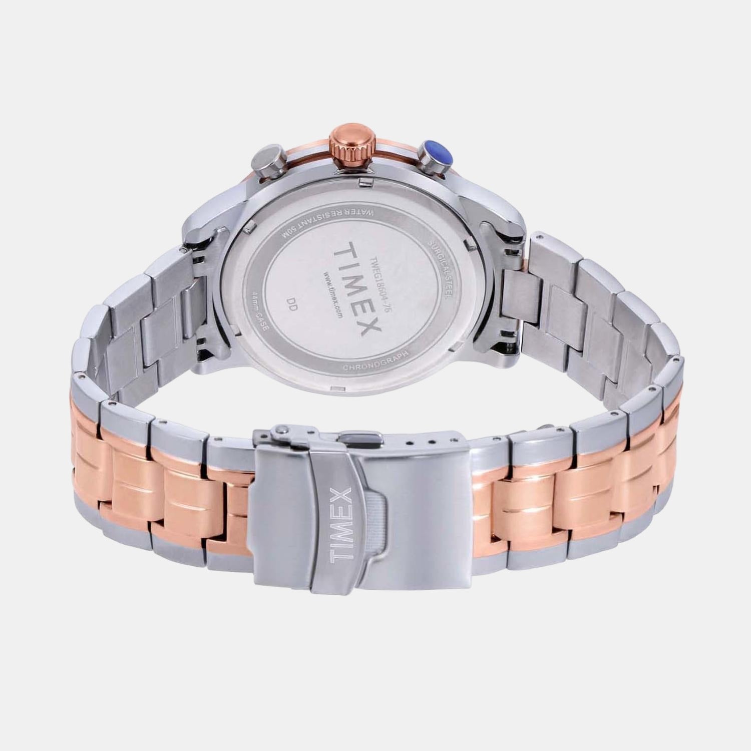 E Class Men Quartz Blue Dial Chronograph Stainless Steel Watch TWEG18604