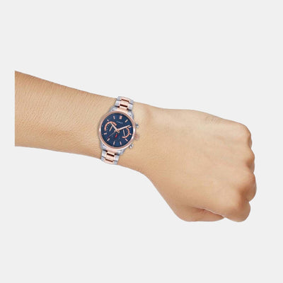 E Class Men Quartz Blue Dial Chronograph Stainless Steel Watch TWEG18604