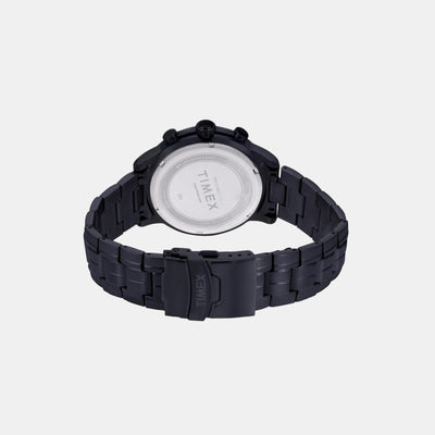 E Class Men Quartz Black Dial Chronograph Stainless Steel Watch TWEG18605